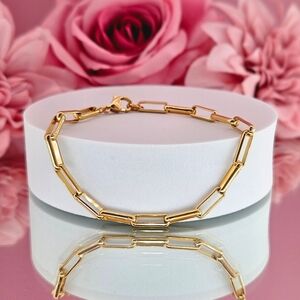 Savvy Cie Jewels Bracelet 18k Gold Plated Chain Boho Vacation Minimalist Classic